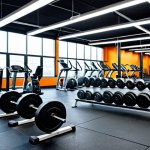 **

"A modern fitness studio featuring various types of weight plates (iron, rubber-coated, Olympic), neatly organized on racks.  Several people are shown exercising in the background, all fully clothed in athletic wear. Focus on the equipment and clean, organized environment.  Professional gym setting, well-lit, appropriate attire, safe for work, perfect anatomy (in background figures), natural proportions, professional photography, high quality."

**
