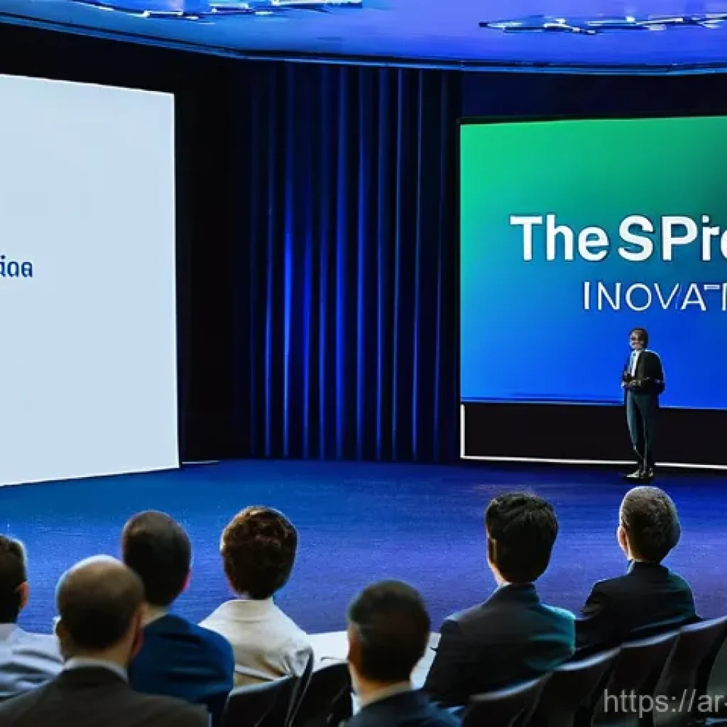 웜업을 위한 슬라이드 디스크 추천 - **Prompt 1: Captivating Opening Slide - The Hook**
    A wide shot of a brightly lit, modern confere...